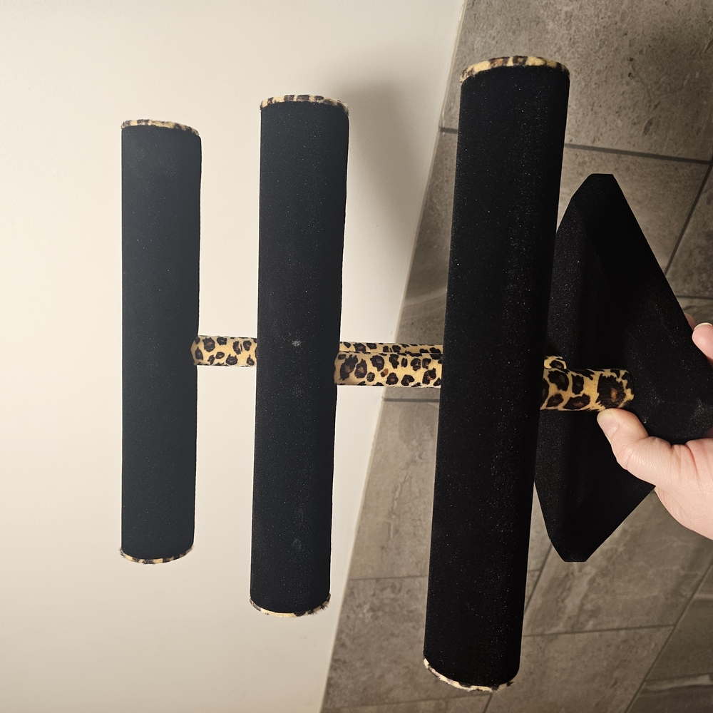 Leopard Print Jewelry Stand